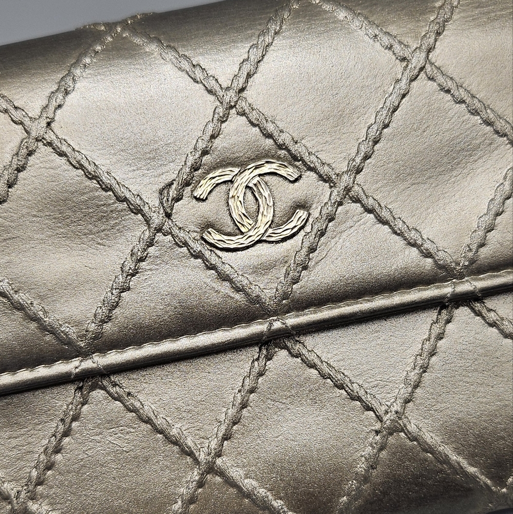 💛CANEL Gold Quilted Wallet/Clutch💛 - Picture 6 of 16